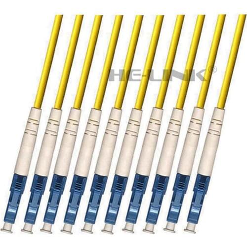 LODFIBER 100M LC-LC Outdoor Armored Singlemode 10 Strands Fiber Optic Cable Patch Cord 9/125