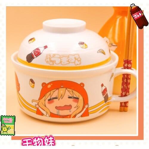 Cute Anime Himouto! Umaru-chan Doma Umaru Instant noodles bowl Men Women Student rice bowl tableware Birthday Xmas Gifts