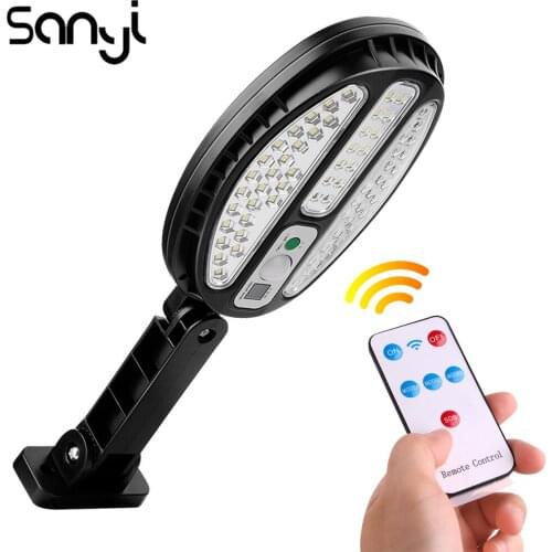 Motion Sense Solar Wall Light Remote Control Waterproof LED Garden Lamp Light Sensor Solar Power Wall Lamp Outdoor Balcony Light