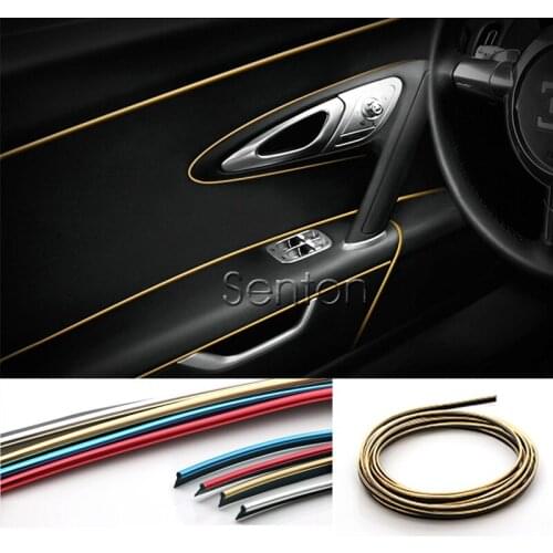Car Interior Decoration Moulding 5M For Mitsubishi ASX Lancer 10 9 Outlander Pajero For Suzuki Swift Grand Vitara SX4 Vitara