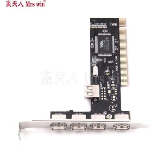 PCI USB 2.0 Controller PCI Card 4 Port 480Mbps High Speed Adapter