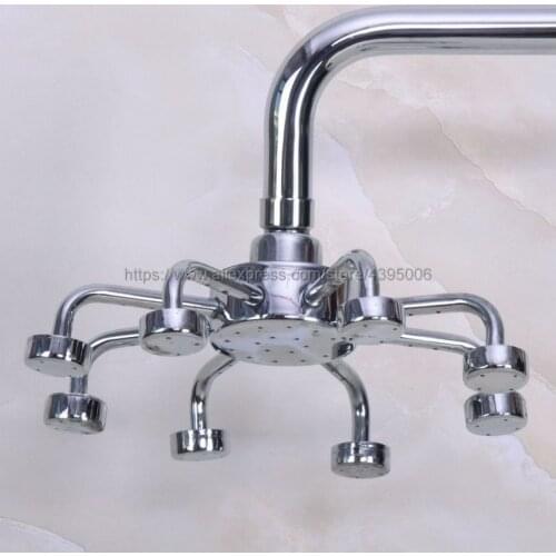 Polished Chrome Rainfall Shower Heads Bathroom Rain Top Sprayer Bathroom Accessory Bsh205