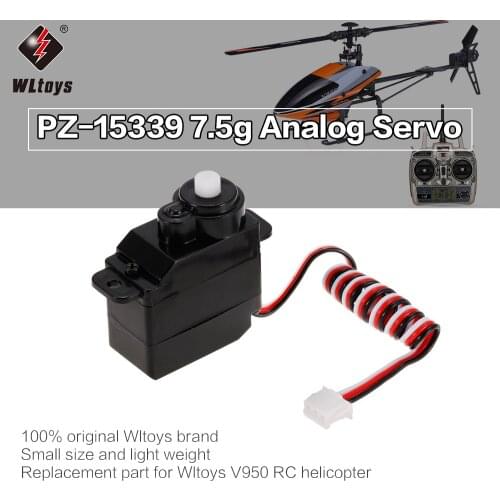 PZ-15339 7.5g Analog Servo for WLtoys V950 RC Helicopter Drone RC Servo