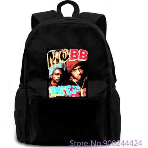 MOBB DEEP RAP UNISEX Festival Vintage Hip Hop Queens Harajuku women men backpack laptop travel school adult student