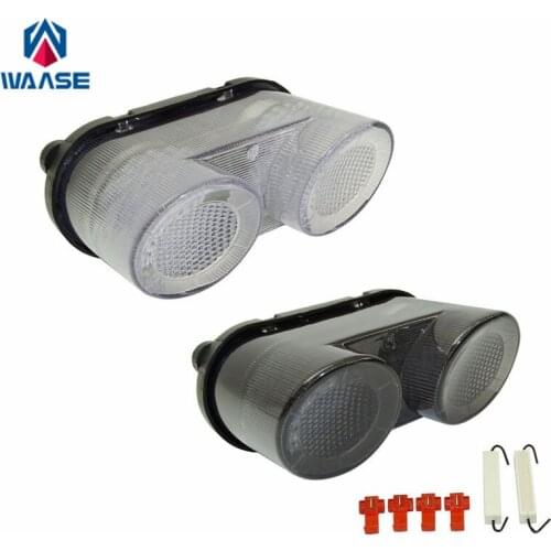 Waase For Yamaha Fazer FZ1 2001 2002 2003 2004 2005 E-Mark Tail Light Brake Turn Signals Integrated LED Light