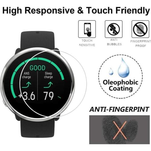 1/3PCS Clear Film Tempered Glass Screen Protector for Polar IGNITE Smart Watch Wristband Wearable Protective accessories #810