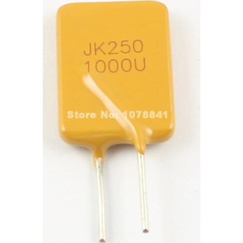 100pcs JinKe Polymer PPTC PTC DIP Resettable Fuse 250V 1A JK250-1000U