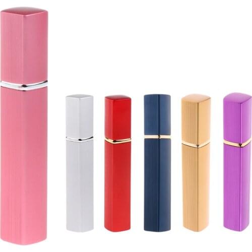 12ml Mini Pocket Refillable Empty Mist Bottle Women Men Atomizer Aftershave Makeup Vial Leaking Proof & Durable Aluminum