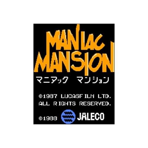 Maniac Mansion Region Free 60 Pin 8Bit Game Card For Subor Game Players