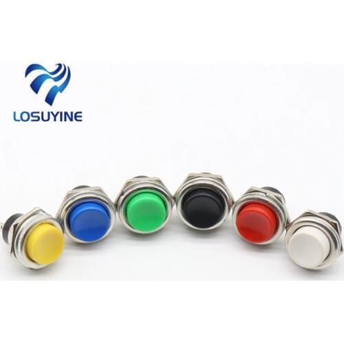 18pcs 16MM Self Return Momentary Push Button Switch 6A/125VAC 3A/250VAC