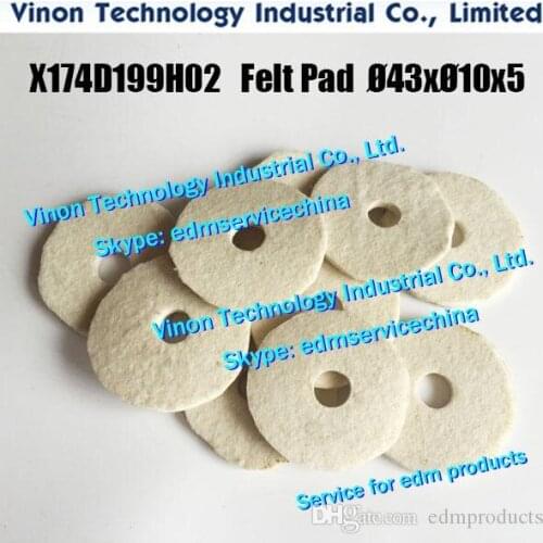 5pc/lot) M705 Felt Pad Ø43xØ10x5t X174D199H02, M706=Ø60xØ10x5t X059D050H02, M707=Ø70xØ10x5t X059D050H03. MV Felt Pad Ø50xØ10x7t