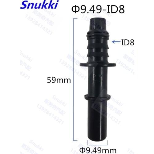 9.49 ID8 extended male connector plastic fuel line quick connectors 180 degree auto parts fittings 5pcs a lot