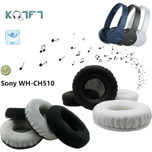 KQTFT flannel 1 Pair of Replacement Ear Pads for Sony WH-CH510 Headset EarPads Earmuff Cover Cushions Cups