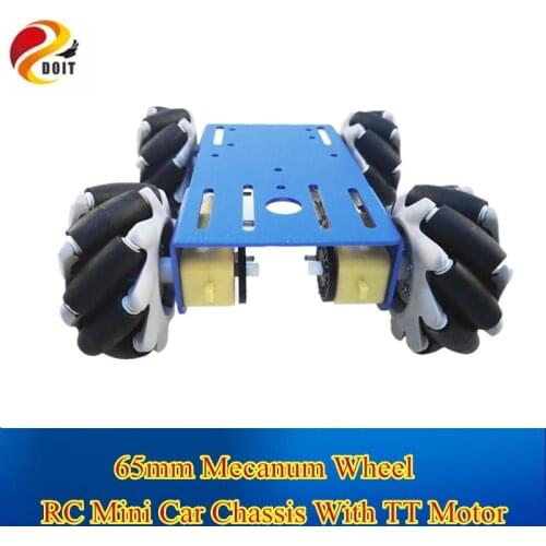 65mm Omni wheel RC Car Chassis 4WD Intelligent Smart Car Chassis Mecanum Wheel Tire And TT Motor Set For Arduino DIY RC Kit
