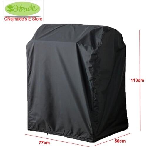 BBQ Grill cover,BBQ protective cover,77x58xH110cm/77x60xH107cm,Balck color waterproofed custom made Patio covers
