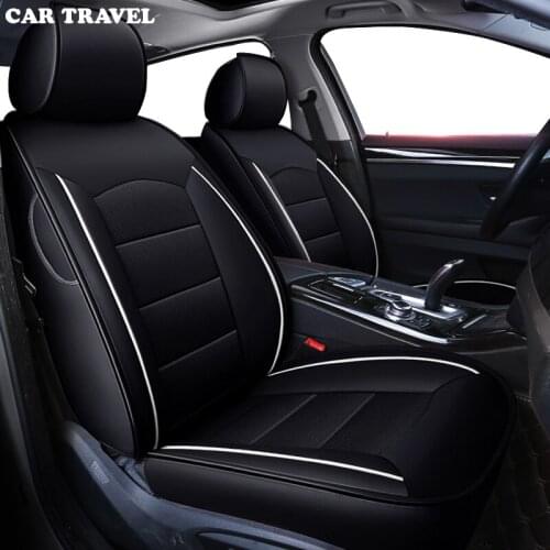 CAR TRAVEL custom real leather car seat cover for PEUGEOT 206 207 301 307 408 308 308S 508 3008 2008 4008 5008 car seats protect