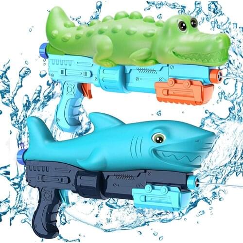 Childrens Water Shooting Toy Crocodile Shark Dinosaur water gun Summer Kid Pool Party Outdoor Beach fun Water Spray Toys