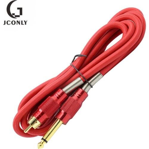 Hot Sale RCA Tattoo Clip Cord Cable Red Tattoo Cord Wire Hookline for Tattoo Machine Tattoo Power Supply Tattoo Accessories