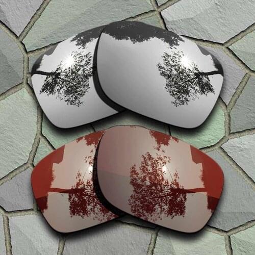 Chrome&Bronze Brown Sunglasses Polarized Replacement Lenses for Oakley Holbrook