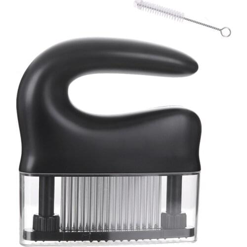 Stainless Steel Meat Tenderizer Tool Steak Hammer 48 Needle Meat Tenderizer Removable Design Household Steak Perforation