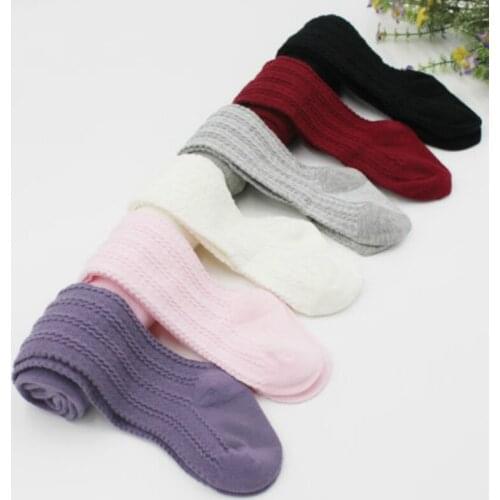 1 Pair Children Kid Girls Solid Cindy Color Cotton Tight Toddler Girl Leg Warmer Autumn Winter Warm Baby Pantyhose 6M-3Y