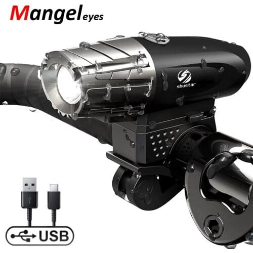 Bike Lights Set USB Rechargeable Powerful Front Rear Light Bicycle Accessories For Riding Cycling Headlight Road Mountain Lamp