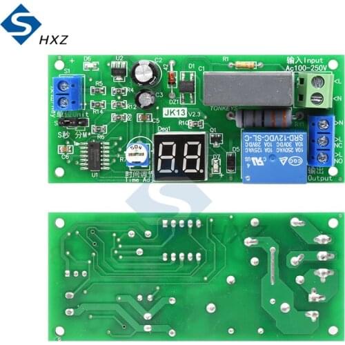 0-99 seconds/min JK13 AC220V Digital Display Delay Relay Module