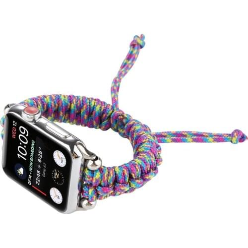 Personalized Nylon Woven Strap for Apple Watch Band Series SE 6 5 4 3 2 Boys/Girls Fashion Bracelet for iWatch 40mm 44mm 38/42mm