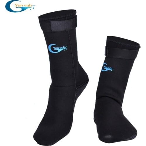 Diving socks 3mm Neoprene non-slip warm winter swimming socks beach surfing swimwear men women drifting snorkeling footwear