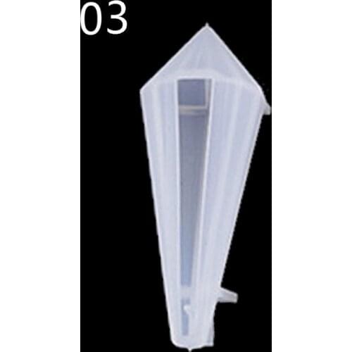 2021 New Resin Stone Pendulum Crystal Column Pendant Silicone UV Resin Mold Jewelry Tools 2020 trend