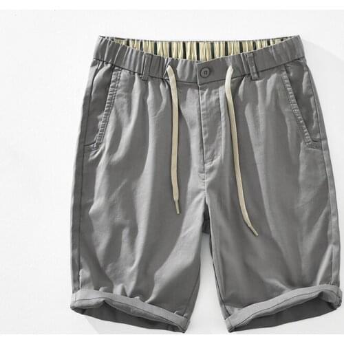 2021 New style Italy Suehaiwes brand casual shorts men cotton solid elastic waist shorts for men 28-36 pantalones pantaloni