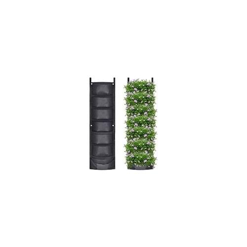 NEW DESIGN Vertical Hanging Garden Planter Flower Bag Pots Layout Wall Mount Hanging Flower Growth Bag Indoor Outdoor