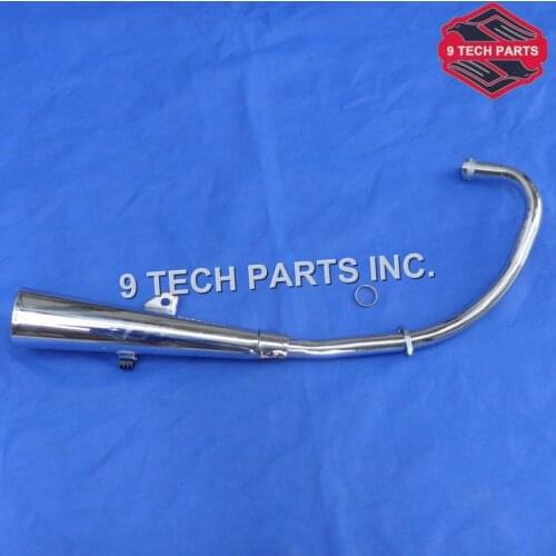 GN125 GZ125 GS125 Full Replacement Chrome Exhaust System Complete / Silencer / Muffler