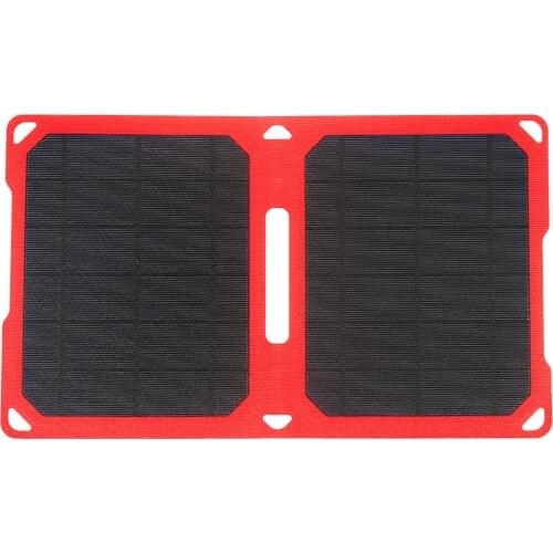 PowerGreen Folding 10 Watts ETFE Solar Charger Panel 5V 2A Monocrystalline Silicon Solar Mobile Power Bank for Apple & Andriod