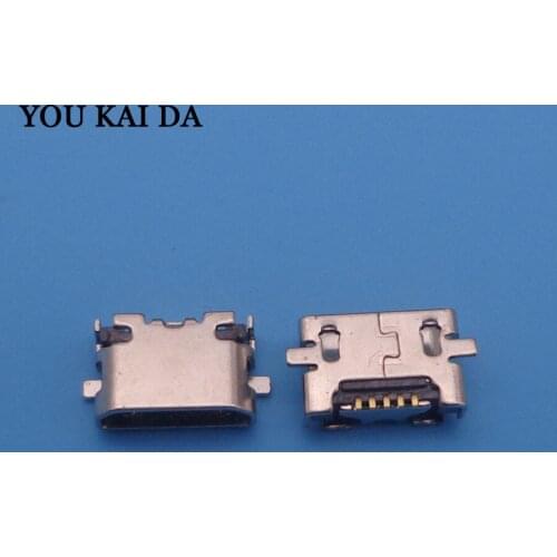 100pcs Mini micro usb Connector charging port charge socket power plug for Nokia 502 Asha Dual Sim, X2 Dual Sim 5 pin type-B