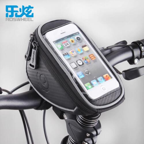 Roswheel Cycling Bike Bicycle Front Frame Handlebar Bag Pouch for 4.2 in/5 in/5.7 in Cellphone