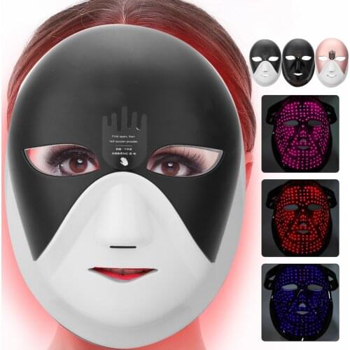 LED Rechargeable Near Infrared Photon ​Therapy Skins Rejuvenation Facial Beauty Mask Machine Therapy Wrinkle Tighten Skin Tool
