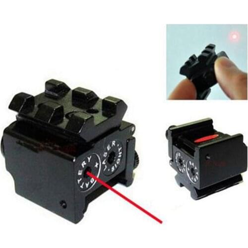 Tactical Mini Adjustable Compact Red Dot Laser Sight With 20mm Rail Mount of Hunting Accessories