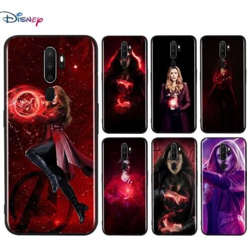 Wanda the Scarlet Witch Marvel For OPPO A11 X A9 A12 E A93 A92 A73 A72 A53 S A52 A32 A31 AX7 A7 A5 Pro 2020 Black Phone Case