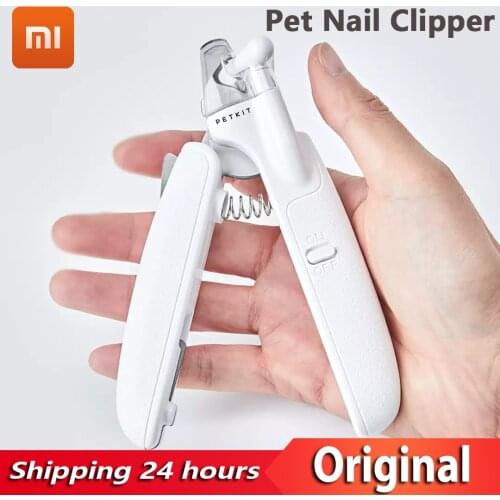 YOUPIN PETKIT Pet Nail Clipper with LED Lighting Professional Pet Dog Cat Safety Nail Supplies Clippers Pet Grooming Tool