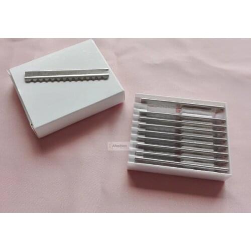 10pcs ultrasonic hot razor blade for hair cutting machine replacement blades salon trimmers styling tools free shipping