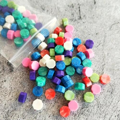 100pcs Pearl White Wseal stamp wax Vintage Wax Seal Stamp Tablet Pill Beads for Envelope Wedding Wax Seal Ancient Sealing Wax