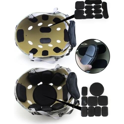 19pc Outdoor Field Helmet Equipment Military Helmet Inside Pads( EVA) Hunting Helmet Bicycle Helmet Inside Safety Protective Pad