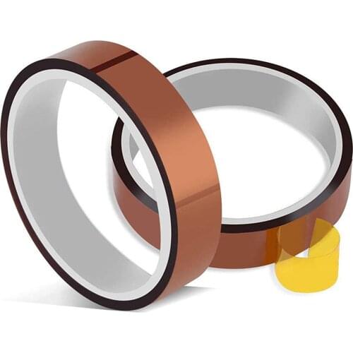 2 Rolls 10mm X 33m Heat Resistant Tape Heat Transfer Tape Thermal High Temperature for Sublimation for Heat Press No Residue