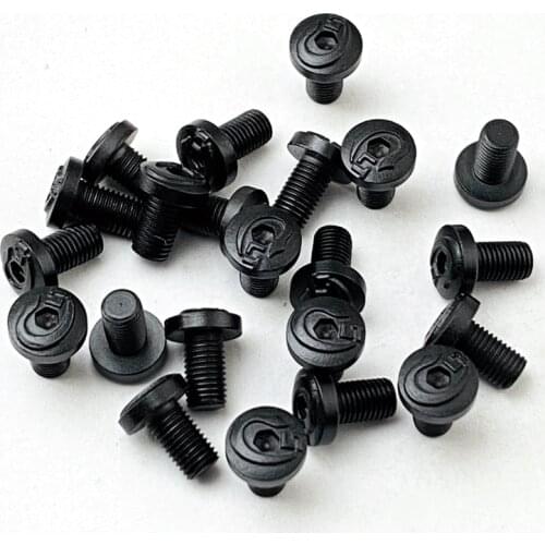 Totrait 4pieces 1911 Grips Screws T8 Plum Screw with Tool CNC Stainless Steel Black