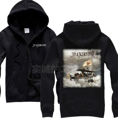 5 designs In Extremo Nice soft and warm Cotton Rock Hoodies brand shell jacket punk death dark metal sudadera tracksuit