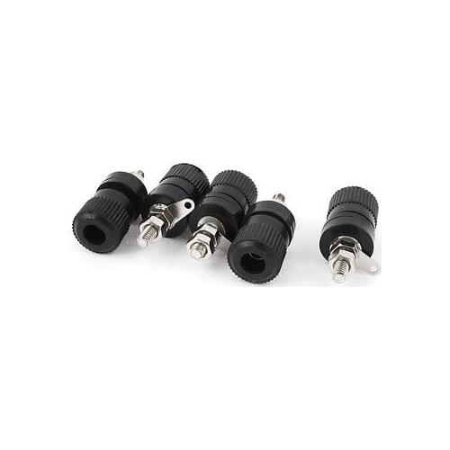 5 Pcs 4mm Thread Banana Jack Connector Binding Post for Speaker Amplifier