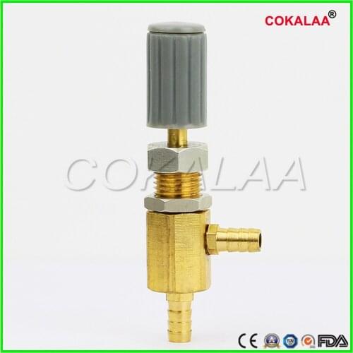 5PC High Quality small water adjust valve two-way Dental Oral Material Copper Valve Body F T Type Water Regulating Valve 3mm 5mm