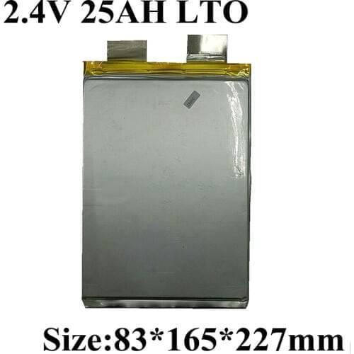 5pcs High Rate 15C Lithium Titanate Battery 2.4V 25AH LTO Battery for Diy 12v 24v Car Star Golf Cart Emergency Power Supply EV