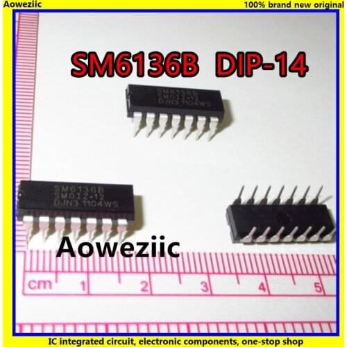 6Pcs/Lot SM6136B SM6136 DIP-14 IC New Original Product